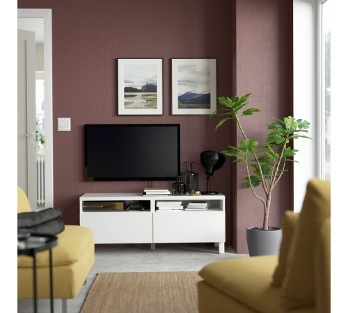 Ława TV z szufladami, biały/Lappviken/Stubbarp biały BESTÅ 093.991.80