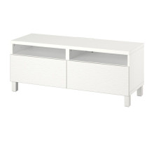 Тумба под ТВ с ящиками, белый/Лаксвикен/Стуббарп белый БЕСТО 194.199.41