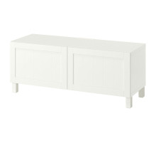 Тумба под телевизор с дверцами, белая/Pipmakare white BESTÅ 295.973.58