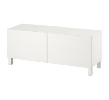 Ława TV z drzwiami, biały Laxviken/Stubbarp/biały BESTÅ 494.194.40