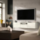 Szafka pod TV, biały/Selsviken biały wysoki połysk BESTÅ 696.229.40