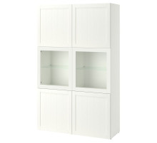 Regał/szklane drzwi, biały/Pipmakare biały BESTÅ 395.977.63