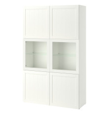 Regał/szklane drzwi, biały/Pipmakare biały BESTÅ 395.977.63