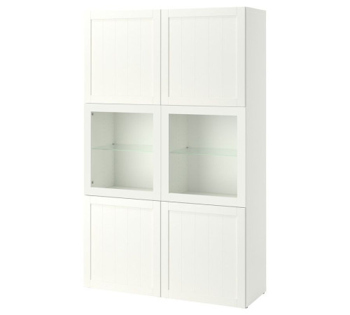 Regał/szklane drzwi, biały/Pipmakare biały BESTÅ 395.977.63