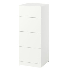 Komoda, 4 szuflady, biały LASTARE 205.993.52
