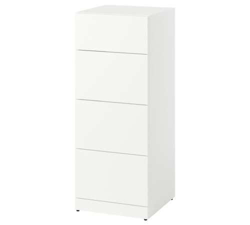 Komoda, 4 szuflady, biały LASTARE 205.993.52