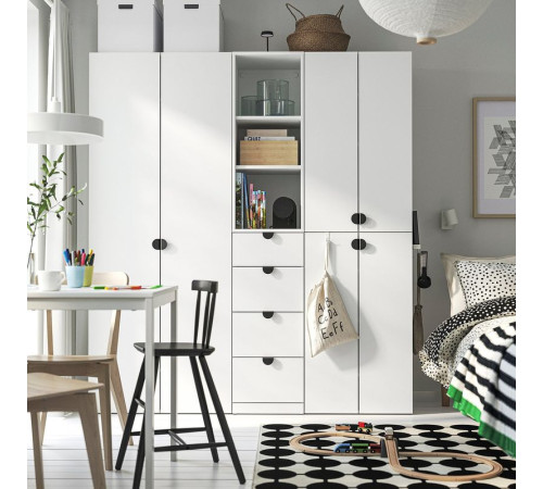 Komoda, 4 szuflady, biały LASTARE 205.993.52