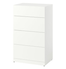Komoda, 4 szuflady, biały LASTARE 405.993.51