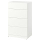 Komoda, 4 szuflady, biały LASTARE 405.993.51