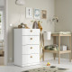 Komoda, 4 szuflady, biały LASTARE 405.993.51