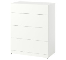Комод, 4 ящика, белый LASTARE 605.993.50