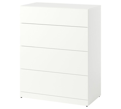 Komoda, 4 szuflady, biały LASTARE 605.993.50
