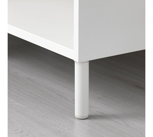 Noga, biały/metal LÄTTHET 503.955.94