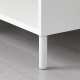 Noga, biały/metal LÄTTHET 503.955.94