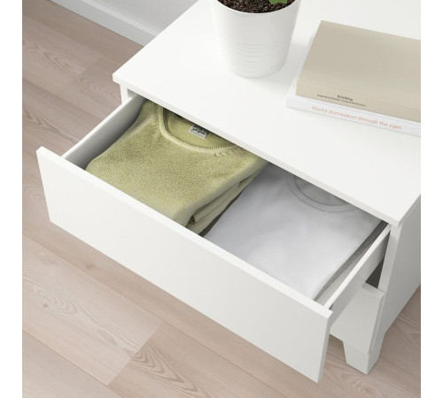 Komoda, 2 szuflady, biały/Fonnes biały PLATSA 092.772.11