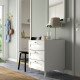 Komoda, 3 szuflady, biały/Sannidal biały PLATSA 094.878.55