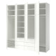 Szafa z 8 drzwiami i 6 szufladami, biały/FONNES biały PLATSA 196.153.72