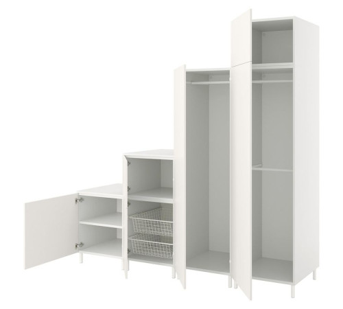 Szafa 6 drzwi, biały/Fonnes biały PLATSA 394.253.52
