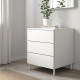 Komoda, 3 szuflady, biały/Fonnes biały PLATSA 492.772.47