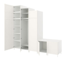 Garderoba 9 drzwi, biały Sannidal/biały PLATSA 794.243.22