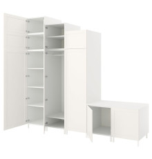 Garderoba 9 drzwi, biały Sannidal/biały PLATSA 794.243.22