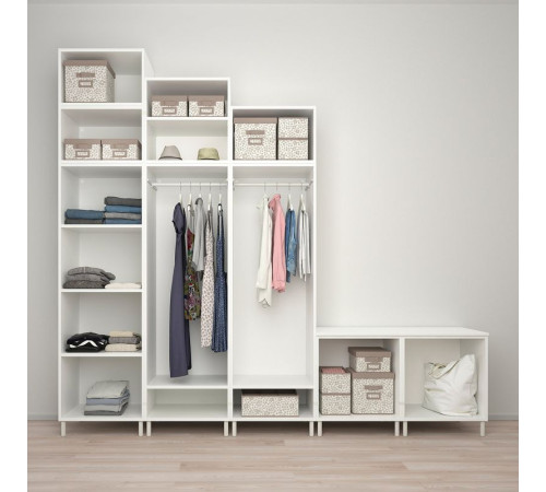 Garderoba 9 drzwi, biały Sannidal/biały PLATSA 794.243.22
