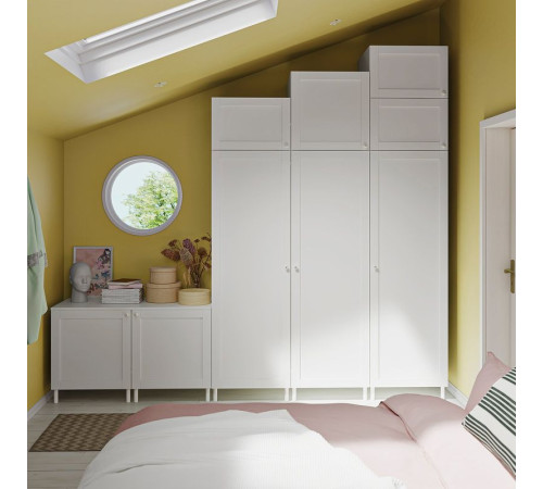 Garderoba 9 drzwi, biały Sannidal/biały PLATSA 794.243.22