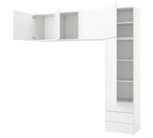 Szafa 5 drzwi+3 szuflady, biały/Fonnes biały PLATSA 896.249.95