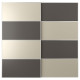 Drzwi przesuwne, aluminium 2str/ciemnoszary szarobeżowy MEHAMN 094.362.67