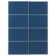 Drzwi przesuwne, aluminium/2str niebieski MEHAMN 096.162.49