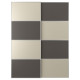 Drzwi przesuwne, aluminium 2str/ciemnoszary szarobeżowy MEHAMN 194.362.62