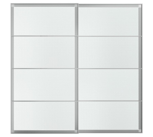 Drzwi przesuwne, aluminium/szkło w kratkę LUNDBRÄSMA 196.190.49