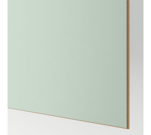 Drzwi przesuwne, aluminium 2str/jasnozielony lustro MEHAMN/AULI 295.521.90