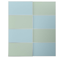 Drzwi przesuwne, aluminium 2str/jasnoniebieski jasnozielony MEHAMN 495.485.45