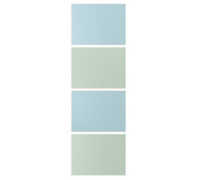 4 panele do ramy drzwi przesuwanych, jasnoniebieski/jasnozielony MEHAMN 505.755.71
