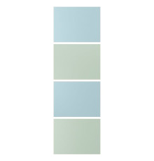4 panele do ramy drzwi przesuwanych, jasnoniebieski/jasnozielony MEHAMN 505.755.71