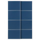 Drzwi przesuwne, aluminium/2str niebieski MEHAMN 696.162.51