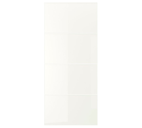 4 panele do ramy drzwi przesuwanych, białe szkło FÄRVIK 702.503.16