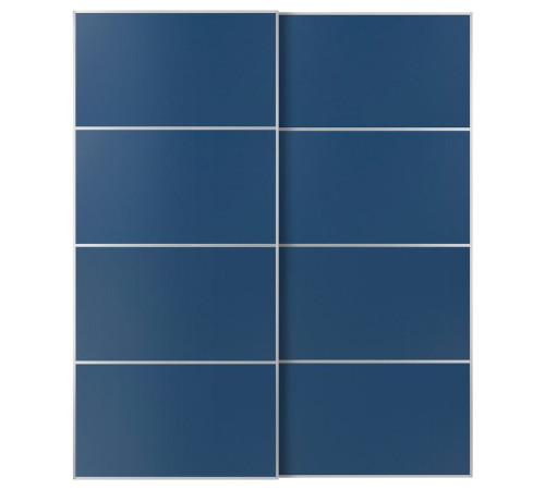 Drzwi przesuwne, aluminium/2str niebieski MEHAMN 796.162.55