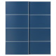 Drzwi przesuwne, aluminium/2str niebieski MEHAMN 796.162.55