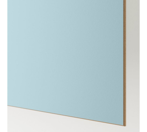 Drzwi przesuwne, aluminium 2str/jasnoniebieski lustro MEHAMN/AULI 995.521.82