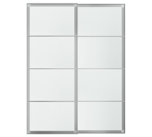 Drzwi przesuwne, aluminium/szkło w kratkę LUNDBRÄSMA 996.190.45