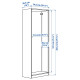 Каркас шкафа, темно-серый PAX 405.092.37
