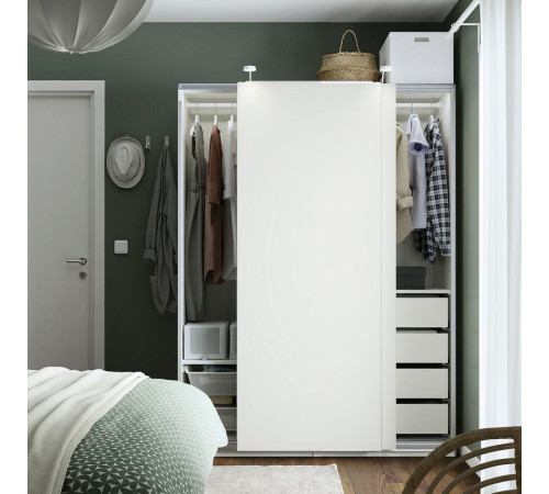 Kombinacja szafy, biały/biały PAX / HASVIK 095.151.65