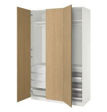 Гардеробная, белый/имитация дуба PAX / STORKLINTA 095.626.75