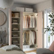 Kombinacja szafy, biały/połysk jasnopomarańczowy PAX / FARDAL 095.967.36