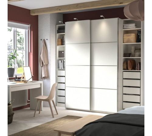 Szafa, biały/2str biały PAX / MEHAMN 194.331.93