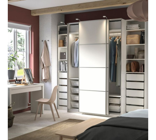 Szafa, biały/2str biały PAX / MEHAMN 194.331.93