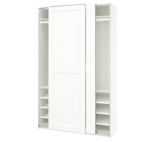 Szafa z drzwiami przesuwnymi, biały/biały PAX / GRIMO 195.901.40