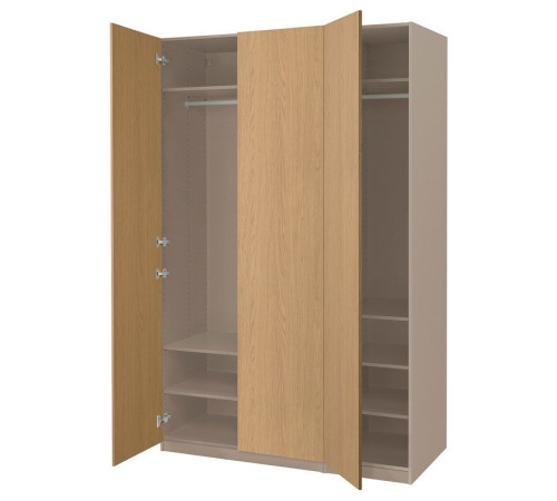 Kombinacja szafy, szarobeżowy/imit. dębu PAX / STORKLINTA 295.626.41
